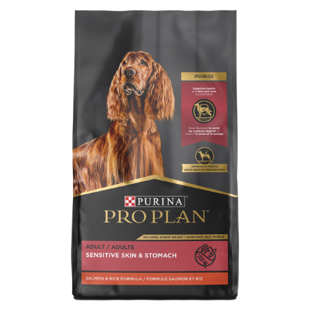 Purina Pro Plan Adult Sensitive Skin & Stomach Salmon & Rice Formula ...